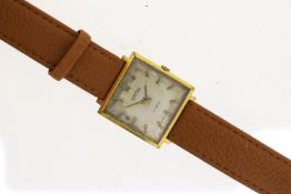 *TO BE SOLD WITHOUT RESERVE* VINTAGE ROAMER MECHANICAL WRISTWATCH, square silver patina dial with