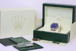ROLEX SUBMARINER DATE 'BLUESY' REFERENCE 116613LB BOX AND PAPERS 2011 *RECENTLY SERVICED*