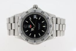 TAG HEUER 2000 QUARTZ WATCH REFERENCE WK1110-0, Approx 37mm stainless steel case with a screw down