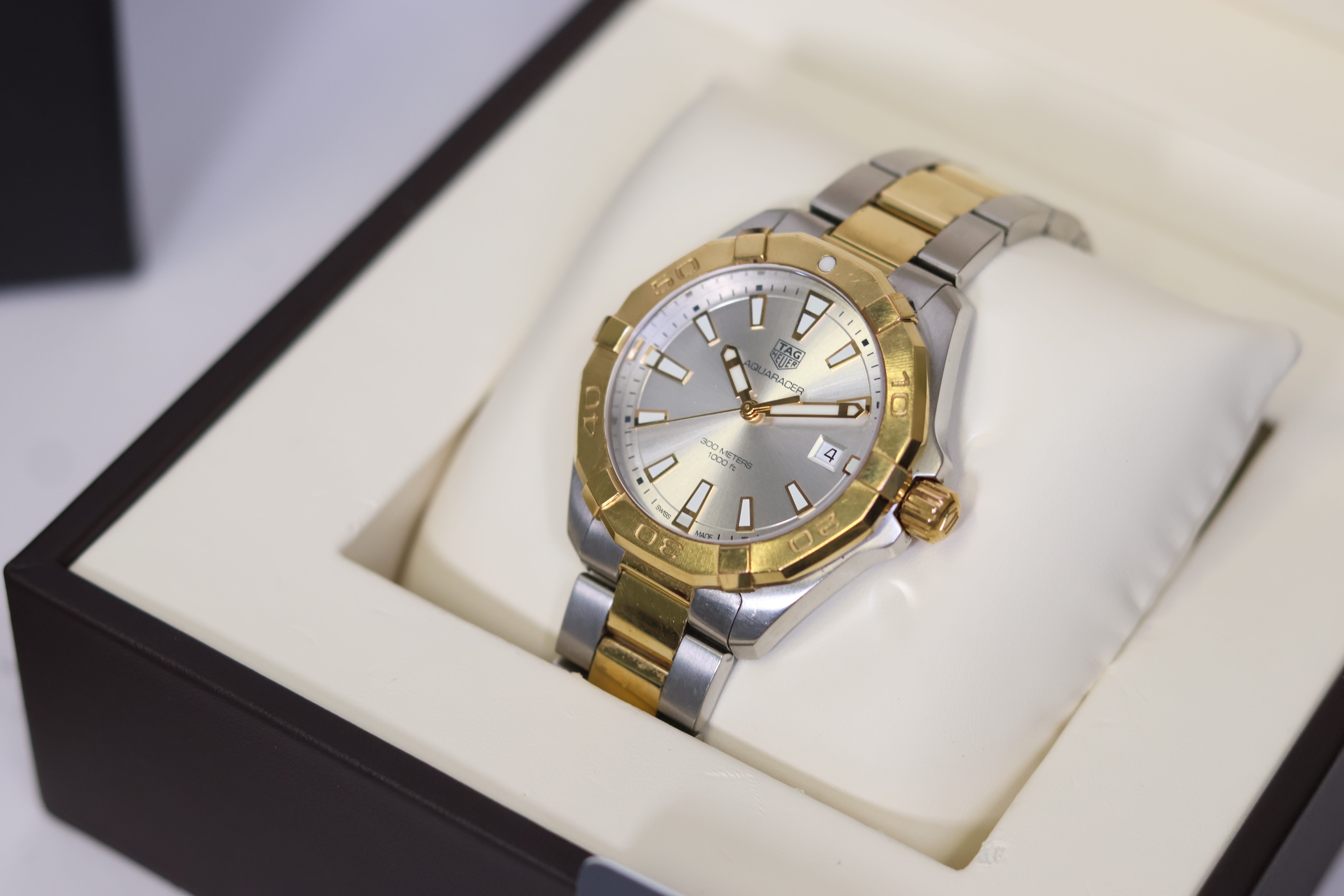 TAG HEUER AQUARACER 300M QUARTZ WATCH REFERENCE WBD1120, W/BOX AND PAPERS 2021. Approx 41mm - Image 3 of 9