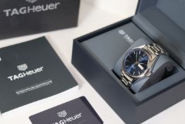 TAG HEUER CARRERA CALIBRE 5 AUTOMATIC WATCH WITH BOX, 2022, Approx 41mm stainless steel case with