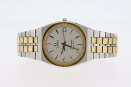 OMEGA SEAMASTER QUARTZ REF 1960225, GREY DIAL WITH APPLIED GOLD HOUR MARKERS, STAINLESS STEEL AND