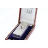 RARE DUNHILL ROYAL COMMISSION, EIIR engraved case, with matching red leather box, believed to ve