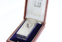 RARE DUNHILL ROYAL COMMISSION, EIIR engraved case, with matching red leather box, believed to ve