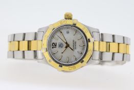 LADIES TAG HEUER AQUARACER BI-COLOUR MOP QUARTZ REFERENCE WAF1424, Approx 27.5mm stainless steel