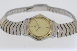 LADIES EBEL CLASSIC QUARTZ WATCH REFERENCE 166901, Approx 23mm stainless steel case. A champagne