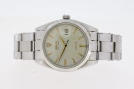 VINTAGE ROLEX OYSTERDATE PRECISION REFERENCE 6694 CIRCA 1961, silvered dial with pointed hour