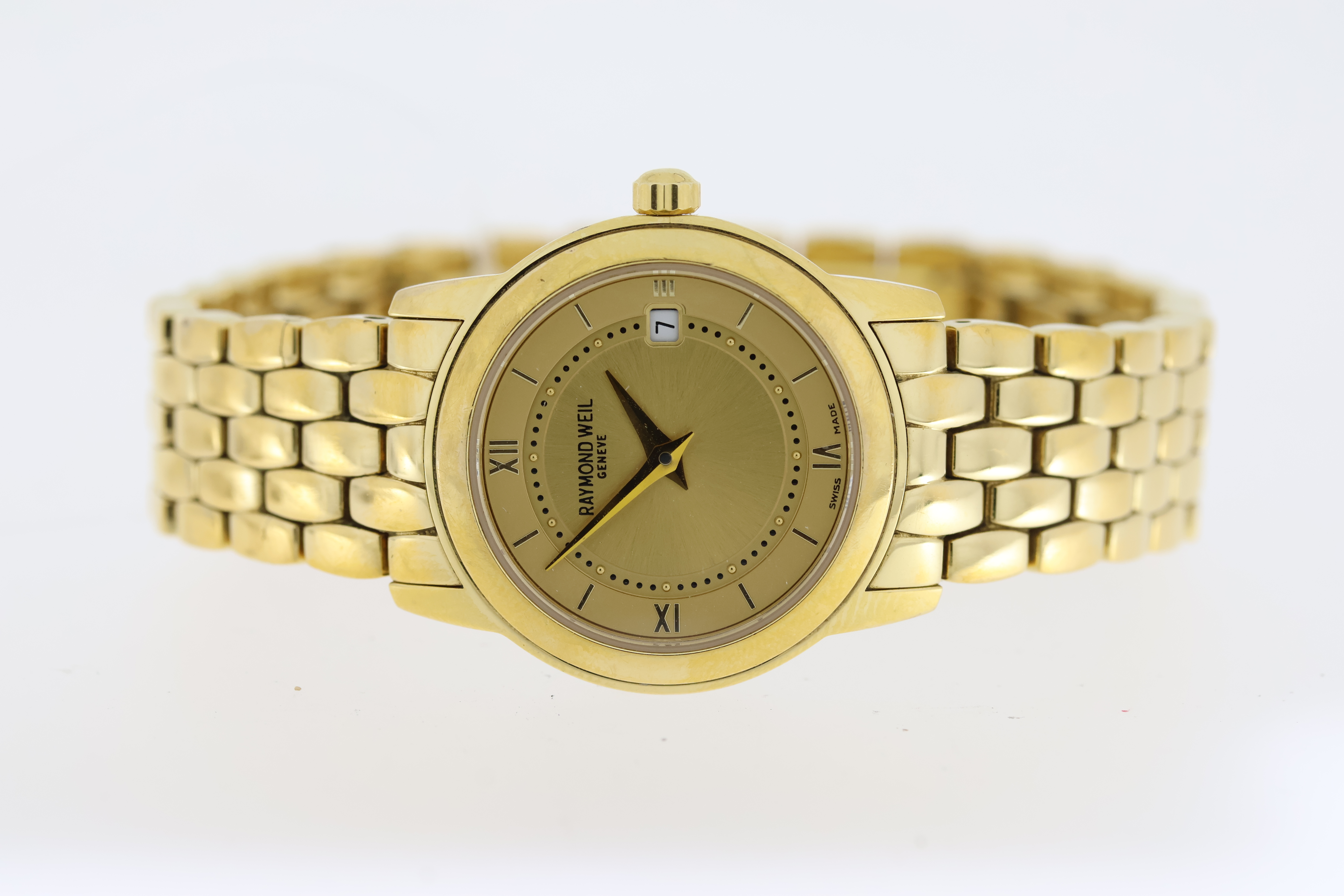 LADIES RAYMOND WEIL TRADITION QUARTZ WATCH REFERENCE 5398, Approx 25mm stainless steel 18k gold