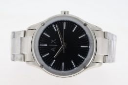 MENS ARMANI EXCHANGE QUARTZ WATCH REFERENCE AX2800. Approx 44mm brushed stainless steel case with