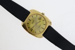 *TO BE SOLD WITHOUT RESERVE* GIROXA AUTOMATIC 25 JEWEL, gold plated 36mm case, black strap,
