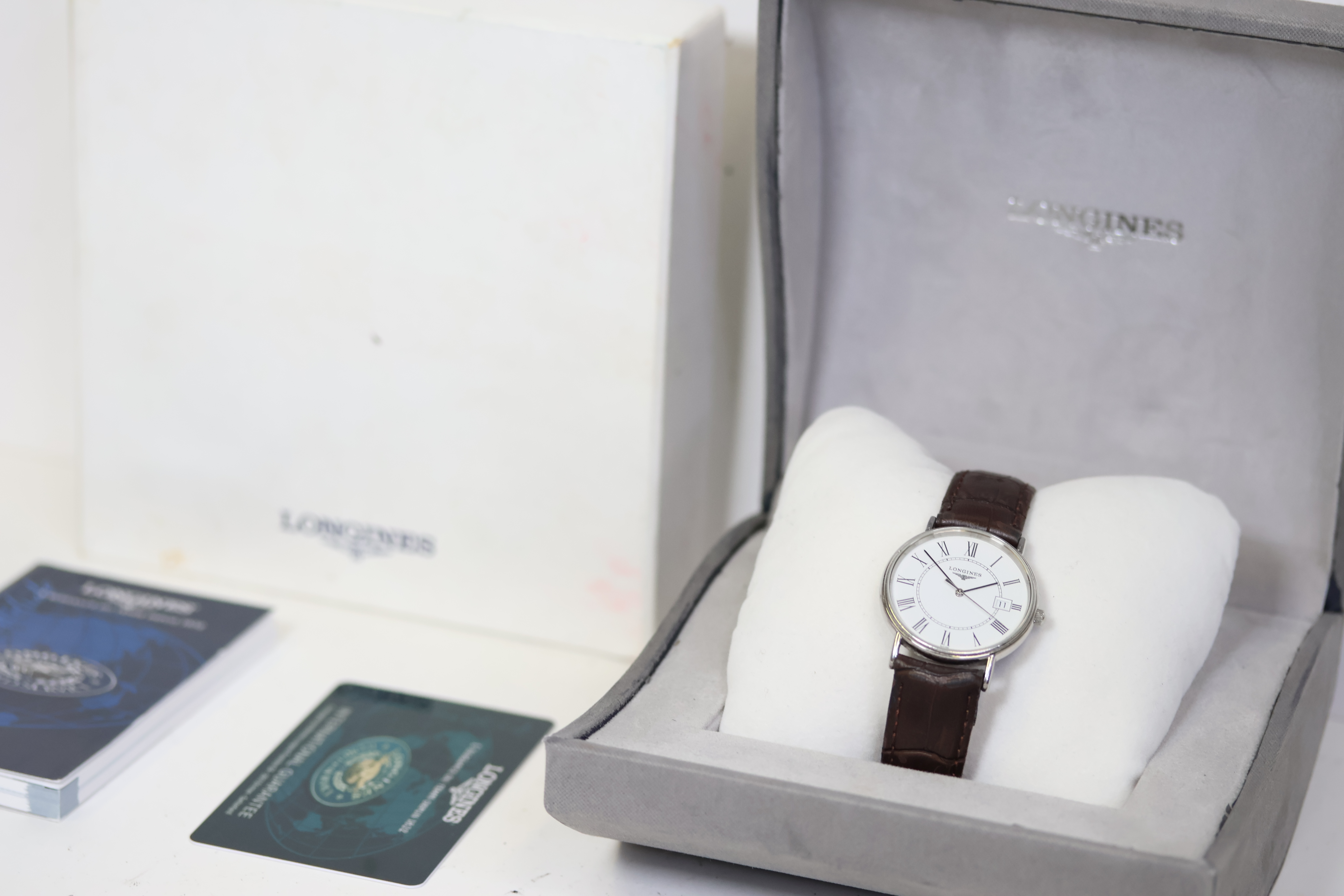 LONGINES LE GRANDE CLASSIQUE PRESENCE QUARTZ WATCH, REFERENCE L4.720.4, WITH BOX AND PAPERS 2006.