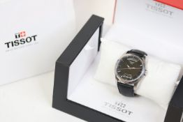 TISSOT DAY DATE AUTOMATIC WATCH REFERENCE T035407A W/BOX, Approx 41mm stainless steel case. A