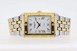 RAYMOND WEIL TANGO QUARTZ WATCH REFERENCE 5381. Approx 28mm stainless steel case with a gold tone