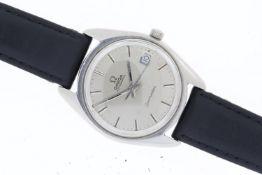 OMEGA SEAMASTER AUTOMATIC CIRCA 1970's, circular silver dial with baton hour markers, date