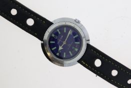 *TO BE SOLD WITHOUT RESERVE* INTERPOL25 JEWEL AUTOMATIC DIVER, blue dial, green hour markers,
