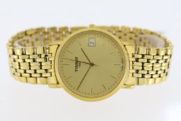 TISSOT T-CLASSIC QUARTZ WATCH REFERENCE T870/970, Approx 34mm stainless steel, gold tone case with