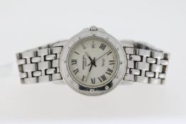 LADIES RAYMOND WEIL TANGO QUARTZ WATCH REFERENCE 5360. Approx 28mm stainless steel case with a