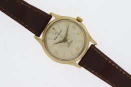 9CT SMITHS IMPERIAL VINTAGE MANUAL WIND, Arabic numerals and arrow hour markers, 33mm 9ct case,