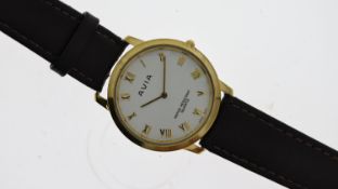 AVIA QUARTZ REF 264771, approx 34mm white dial, Roman Numeral hour markers, gold plated bezel and