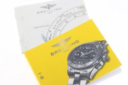 *TO BE SOLD WITHOUT RESERVE* TWO BREITLING BOOKLETS
