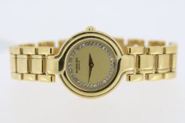 LADIES RAYMOND WEIL QUARTZ WATCH REFERENCE 5850, Approx 23mm 18K electroplated case with snap on