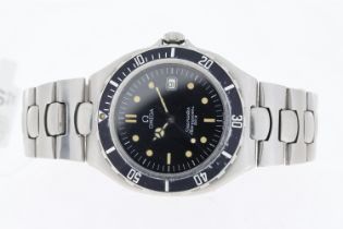 VINTAGE OMEGA SEAMASTER PROFESSIONAL 200M 'PRE BOND' QUARTZ, black dial, black outer bezel, approx