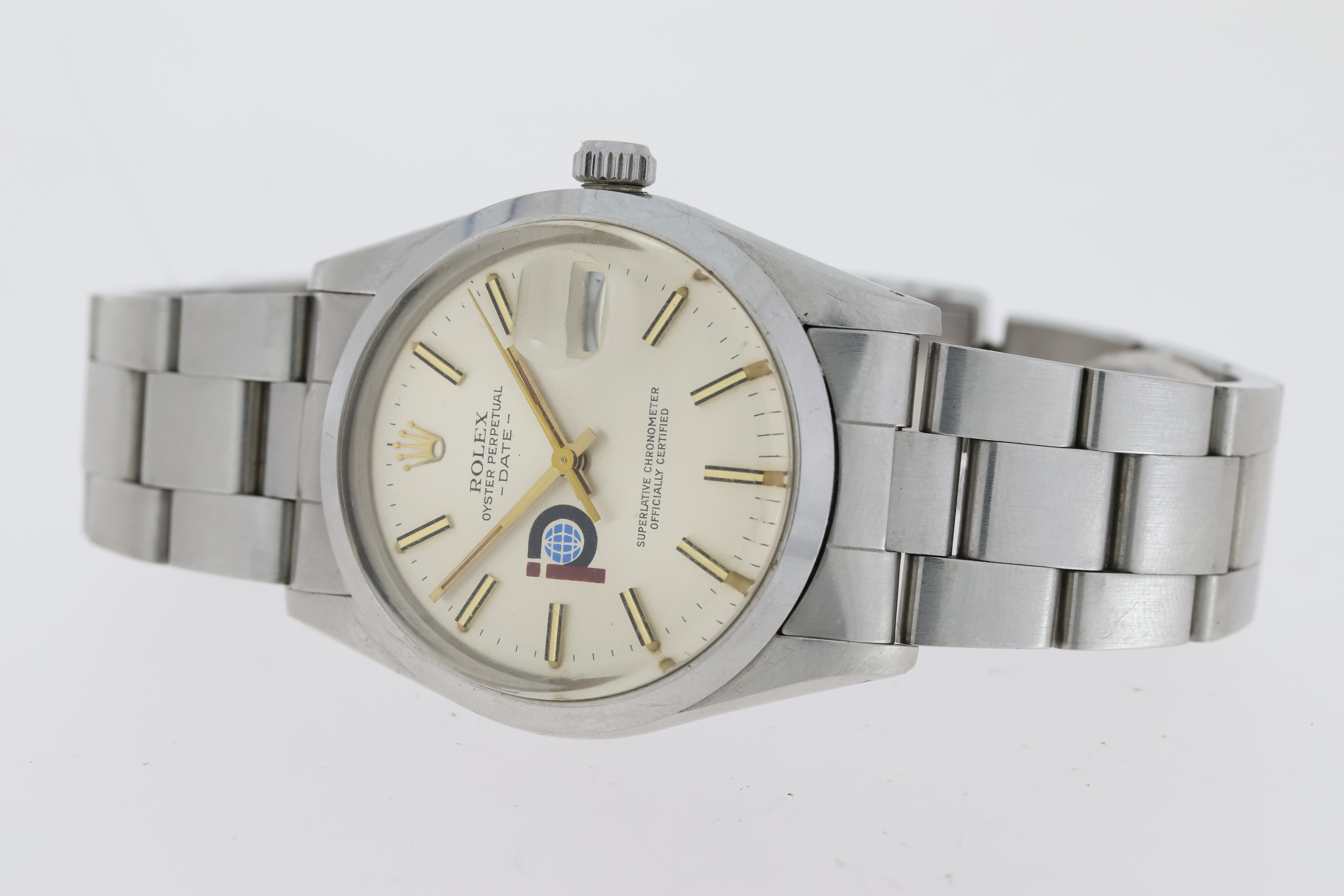 ROLEX OYSTER PERPETUAL DATE POOL INTAIRDRILL WATCH REFERENCE 15000 WITH BOX - Image 2 of 4
