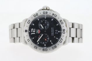 TAG HEUER FORUMLA 1 ALARM REFERENCE WAU111A, circular black dial with baton hour markers, subsidiary