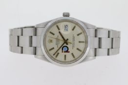 ROLEX OYSTER PERPETUAL DATE POOL INTAIRDRILL WATCH REFERENCE 15000 WITH BOX