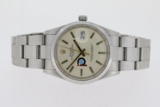 ROLEX OYSTER PERPETUAL DATE POOL INTAIRDRILL WATCH REFERENCE 15000 WITH BOX