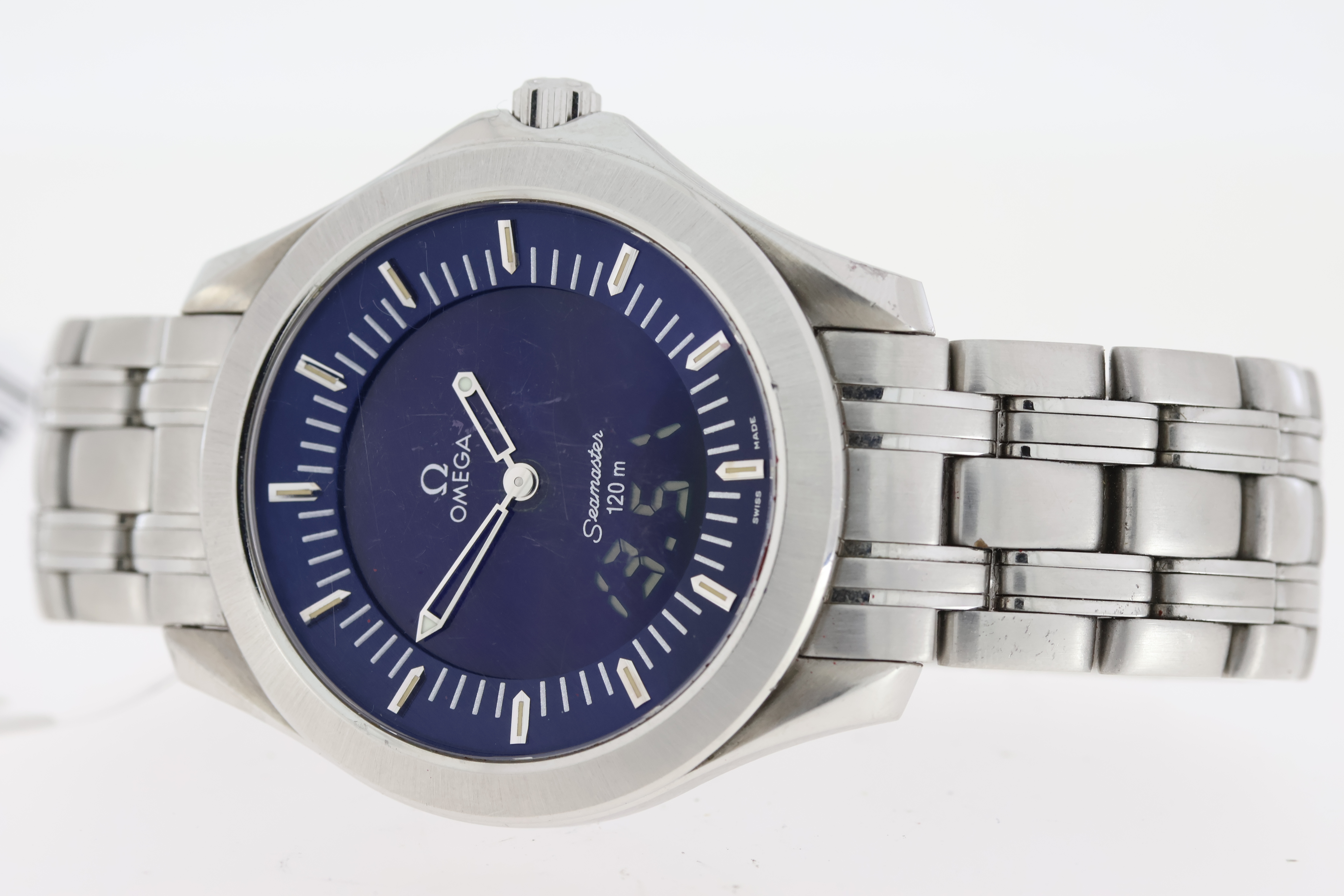 OMEGA SEAMASTER 120M MULTI FUNCTION REFERENCE 2521.81.00 BOX AND PAPERS 2000, circular blue dial - Image 3 of 5