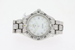 BREITLING COLT AUTOMATIC REFERENCE A17035 WITH PAPERS, circular white dial with arabic numeral
