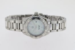 LADIES TAG HEUER AQUARACER MOP QUARTZ WATCH REFERENCE WAY1412, Approx 27.5mm stainless steel case