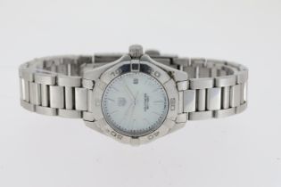 LADIES TAG HEUER AQUARACER MOP QUARTZ WATCH REFERENCE WAY1412, Approx 27.5mm stainless steel case