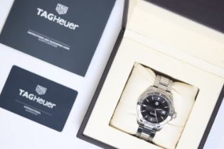 TAG HEUER AQUARACER 300M QUARTZ WATCH REFERENCE WAY1110, W/BOX. Approx 41mm stainless steel case
