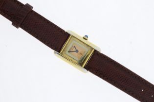 VINTAGE CARITER - MUST DE CARTIER TANK MANUAL WIND TRINITY DIAL CIRCA 1980S, tri coloured Tinity