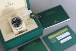 ROLEX SUBMARINER REFERENCE 114060 BOX AND PAPERS 2018
