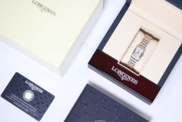 LADIES LONGINES DOLCEVITA QUARTZ WATCH REFERENCE L5.258.5 W/BOX AND PAPERS 2022, Approx 18mm