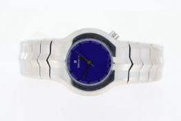 TAG HEUER ALTER EGO REFERENCE WP313-0, circular sunburst blue dial, approx 29mm stainless steel