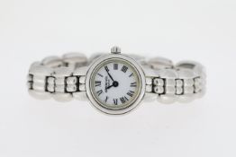 LADIES RAYMOND WEIL QUARTZ WATCH REFERENCE 5880, Approx 21.5mm stainless steel case with a snap on