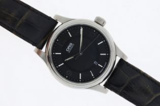 ORIS AUTOMATIC REFERENCE 7594, black dial with baton and Arabic numerals, 41mm stainless steel case,