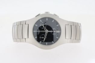 LONGINES OPOSITION REFERENCE L3.618.4, circular black dial with baton hour markers, approx 38mm