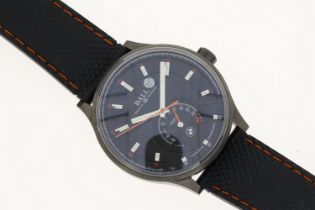 BALL & BMW AUTOMATIC LIMITED EDITION WATCH W/THERMOMETER. Approx 44mm stainless steel case with a