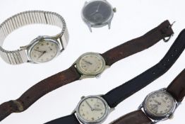 JOB LOT OF 5 MILITARY-STYLE WATCHES INCLUDING TEMPEX, AVIA & ARDATH, Lip & Avia are currently