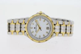 LADIES MAURICE LACROIX CALYPSO QUARTZ WATCH REFERENCE 79514. Approx 25.5mm stainless steel case with