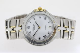 RAYMOND WEIL PARSIFAL QUARTZ WATCH REFERENCE 9190. Approx 34mm stainless steel case with a screw