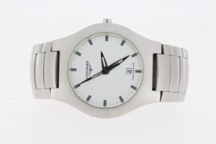 LONGINES OPOSITION QUARTZ WATCH REFERENCE L3.617.4, W/BOX. Approx 36mm stainless steel case with a