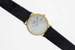 LONGINES QUARTZ DRESS WATCH REFERENCE L4.720.2, circular white dial with baton hour markers,