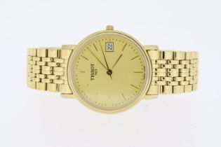VINTAGE TISSOT T-CLASSIC QUARTZ WATCH REFERENCE T870/970, Approx 34mm stainless steel gold tone