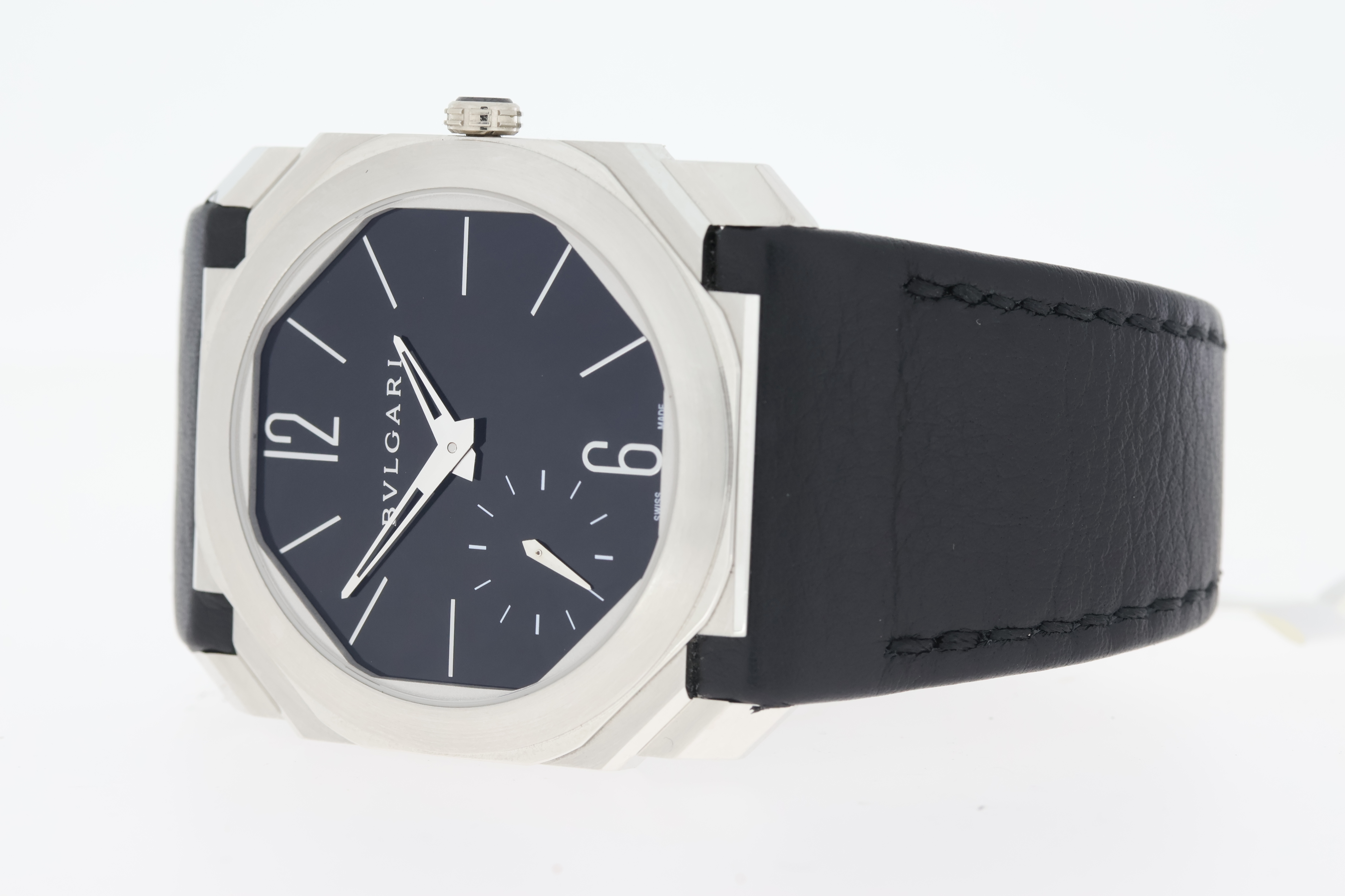 Bulgari Octo Finissimo Ultra Thin Platinum 102028 Manual Wind with Box and Papers - Image 3 of 5
